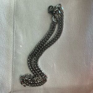 Silver Colored Metal Chain Braclet
